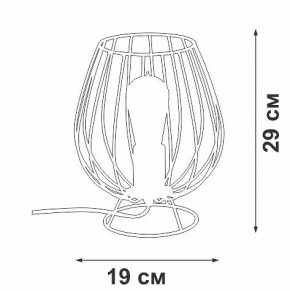 Настольная лампа декоративная Vitaluce V4296 V4296-0/1L в Тюмени - tumen.ok-mebel.com | фото 3