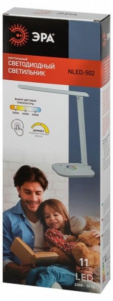 Настольная лампа офисная Эра  NLED-502-11W-W в Тюмени - tumen.ok-mebel.com | фото 6
