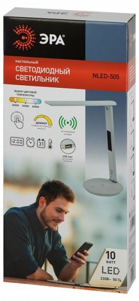 Настольная лампа офисная Эра  NLED-505-10W-W в Тюмени - tumen.ok-mebel.com | фото 5