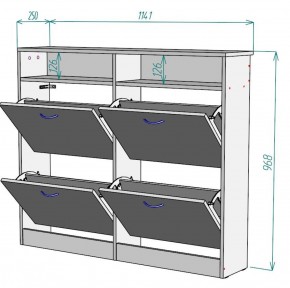 Обувница W15 в Тюмени - tumen.ok-mebel.com | фото 2