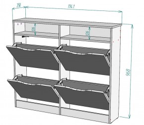 Обувница W16 в Тюмени - tumen.ok-mebel.com | фото 2