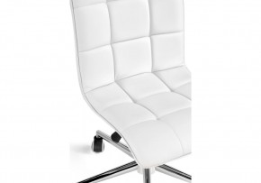 Офисное кресло Квадро экокожа белая / хром в Тюмени - tumen.ok-mebel.com | фото 7