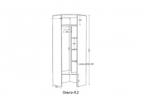 ОЛЬГА 9.2 Шкаф угловой с зеркалом в Тюмени - tumen.ok-mebel.com | фото 2