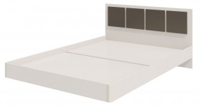 Парус Кровать 1200 на щитах (Белый/Графит) в изголовье 3 декор. квадрата в Тюмени - tumen.ok-mebel.com | фото