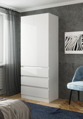ПАРУС Шкаф 2-х ств. 800 (белый) в Тюмени - tumen.ok-mebel.com | фото