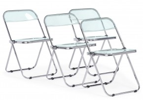 Пластиковый стул Fold складной clear gray-blue в Тюмени - tumen.ok-mebel.com | фото 9