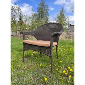Плетеное кресло LV-140B-Brown с подушкой в комплекте в Тюмени - tumen.ok-mebel.com | фото 2