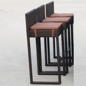 Плетеный барный стул Y390A-W63 Brown в Тюмени - tumen.ok-mebel.com | фото 1