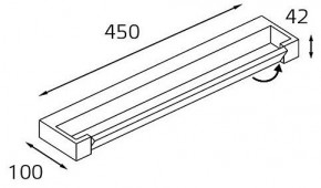 Подсветка для зеркала Italline IT01-1068/45 IT01-1068/45 black в Тюмени - tumen.ok-mebel.com | фото 2