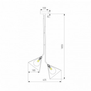 Подвесная люстра Eurosvet Enigma 70161/3 черный в Тюмени - tumen.ok-mebel.com | фото 4