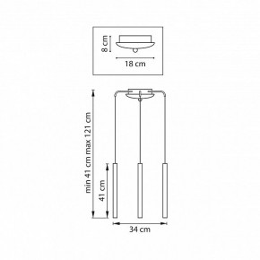 Подвесная люстра Lightstar Tubo L3T747247 в Тюмени - tumen.ok-mebel.com | фото 3