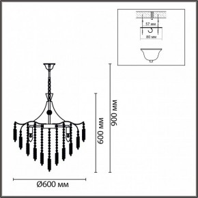 Подвесная люстра Lumion Kristina 8243/8 в Тюмени - tumen.ok-mebel.com | фото 7