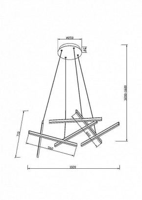 Подвесная люстра Maytoni Line MOD016PL-L80WK в Тюмени - tumen.ok-mebel.com | фото 4