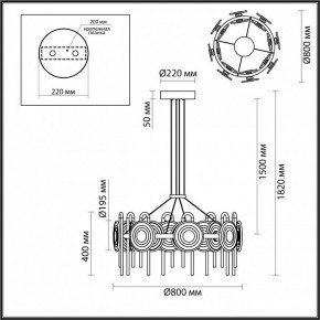 Подвесная люстра Odeon Light Magnet 5407/92L в Тюмени - tumen.ok-mebel.com | фото 6