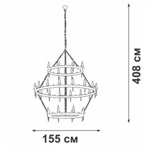 Подвесная люстра Vitaluce V1872 V1872-7/16+8+8 в Тюмени - tumen.ok-mebel.com | фото 3