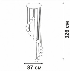 Подвесная люстра Vitaluce V2893 V2893-9/16S в Тюмени - tumen.ok-mebel.com | фото 4