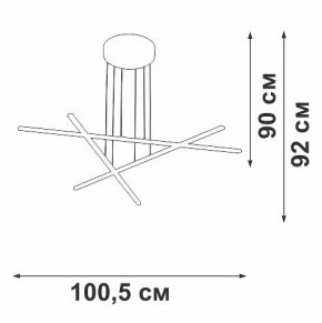 Подвесная люстра Vitaluce V3051 V3051-1/3S в Тюмени - tumen.ok-mebel.com | фото 4