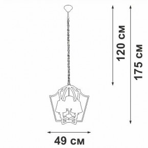 Подвесная люстра Vitaluce V4991 V4991-8/3 в Тюмени - tumen.ok-mebel.com | фото 3
