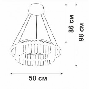 Подвесная люстра Vitaluce V54010 V54010-0/1S в Тюмени - tumen.ok-mebel.com | фото 6
