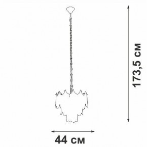 Подвесная люстра Vitaluce V5813 V5813-8/5 в Тюмени - tumen.ok-mebel.com | фото 3