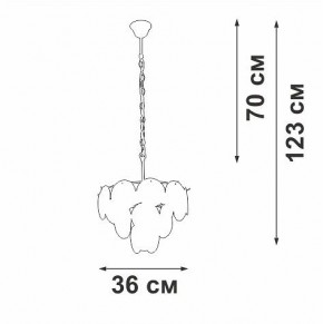 Подвесная люстра Vitaluce V5888 V5888-8/7 в Тюмени - tumen.ok-mebel.com | фото 3