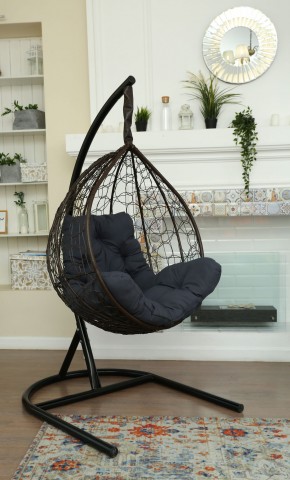 Подвесное кресло Бароло (коричневый/графит) в Тюмени - tumen.ok-mebel.com | фото
