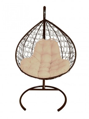 Подвесное кресло КОКОН "XL" ротанг (каркас коричневый) в Тюмени - tumen.ok-mebel.com | фото 1