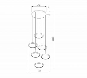 Подвесной светильник Eurosvet Crespella 90034/6 золото в Тюмени - tumen.ok-mebel.com | фото 5