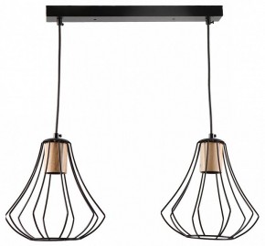 Подвесной светильник Imex MD.9050 MD.9050-2-P-BK+WOOD в Тюмени - tumen.ok-mebel.com | фото