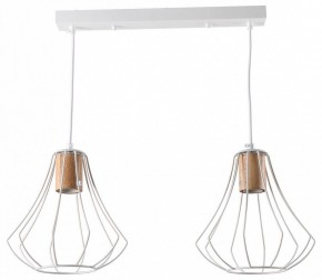 Подвесной светильник Imex MD.9052 MD.9052-2-P-WH+WOOD в Тюмени - tumen.ok-mebel.com | фото