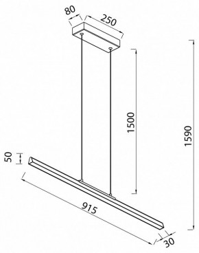 Подвесной светильник Mantra Lineal 8958 в Тюмени - tumen.ok-mebel.com | фото 3