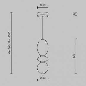 Подвесной светильник Maytoni Brosche MOD362PL-L10BG3K в Тюмени - tumen.ok-mebel.com | фото 4