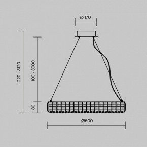 Подвесной светильник Maytoni Castello MOD335PL-L30CH3K в Тюмени - tumen.ok-mebel.com | фото 3