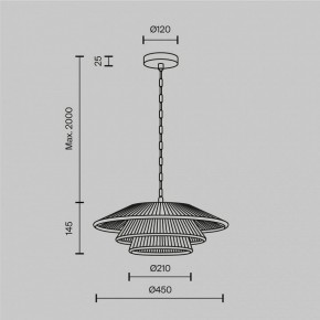 Подвесной светильник Maytoni Costa MOD394PL-01BS в Тюмени - tumen.ok-mebel.com | фото 5
