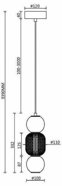 Подвесной светильник Maytoni Drop MOD273PL-L16CH3K в Тюмени - tumen.ok-mebel.com | фото 4