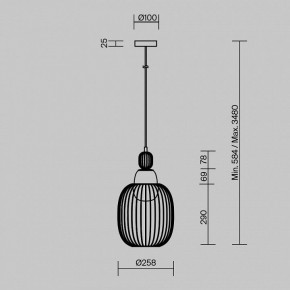 Подвесной светильник Maytoni Levitation MOD376PL-01G1 в Тюмени - tumen.ok-mebel.com | фото 5