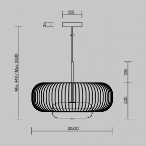 Подвесной светильник Maytoni Levitation MOD376PL-L30G3K в Тюмени - tumen.ok-mebel.com | фото 5