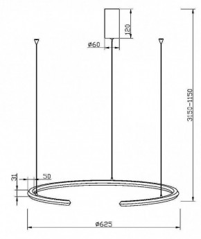 Подвесной светильник Maytoni Motion MOD276PL-L20W3K в Тюмени - tumen.ok-mebel.com | фото 4
