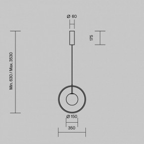 Подвесной светильник Maytoni Paparazzi MOD407PL-L12B3K1 в Тюмени - tumen.ok-mebel.com | фото 2
