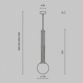 Подвесной светильник Maytoni Teatro MOD287PL-01BS в Тюмени - tumen.ok-mebel.com | фото 5