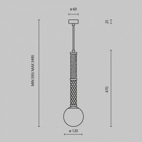 Подвесной светильник Maytoni Teatro MOD287PL-01BS1 в Тюмени - tumen.ok-mebel.com | фото 5