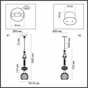 Подвесной светильник Odeon Light Terra 5414/1C в Тюмени - tumen.ok-mebel.com | фото 6