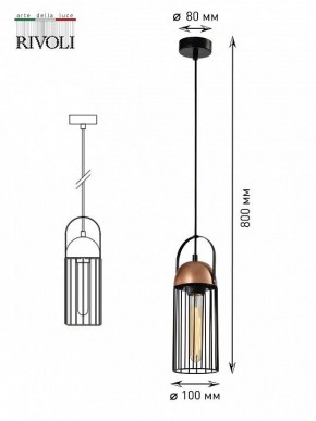 Подвесной светильник Rivoli Anemon Б0047359 в Тюмени - tumen.ok-mebel.com | фото 9