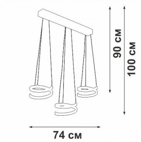Подвесной светильник Vitaluce V3047 V3047-1/3S в Тюмени - tumen.ok-mebel.com | фото 4