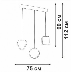 Подвесной светильник Vitaluce V3048 V3048-1/3S в Тюмени - tumen.ok-mebel.com | фото 4