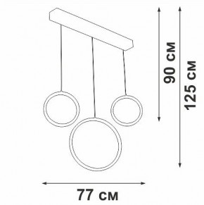 Подвесной светильник Vitaluce V3050 V3050-1/3S в Тюмени - tumen.ok-mebel.com | фото 5