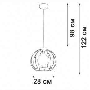 Подвесной светильник Vitaluce V3098 V3098-1/1S в Тюмени - tumen.ok-mebel.com | фото 5
