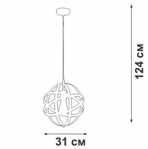 Подвесной светильник Vitaluce V3798 V3798-1/1S в Тюмени - tumen.ok-mebel.com | фото 3