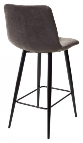 Полубарный стул CHILLI-QB графит #14, велюр / черный каркас (H=66cm) М-City в Тюмени - tumen.ok-mebel.com | фото 4