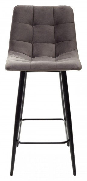 Полубарный стул CHILLI-QB графит #14, велюр / черный каркас (H=66cm) М-City в Тюмени - tumen.ok-mebel.com | фото 5